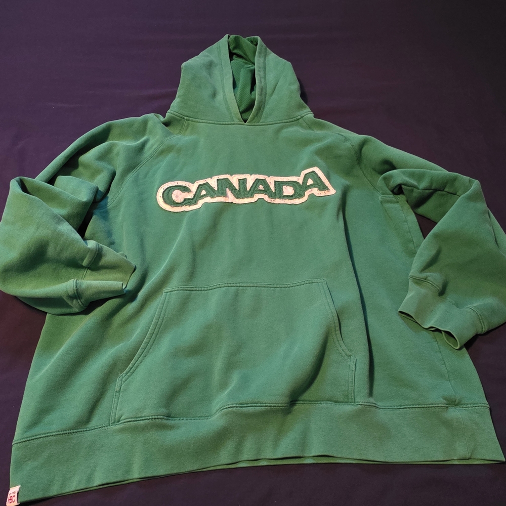 4/$67 Deal! Vintage Olympic 2005 Canadian Team HbC Green Canada Hoodie